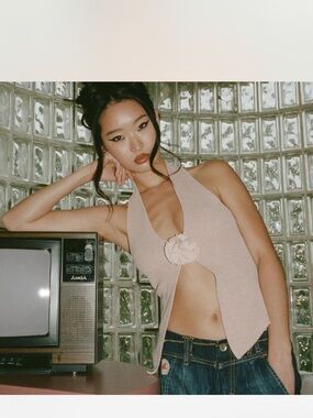 with jean - rose top